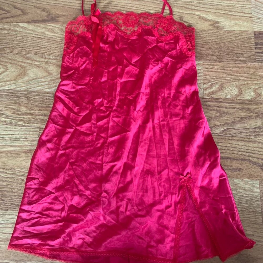 Victoria Secret Angel Red Slip Dress